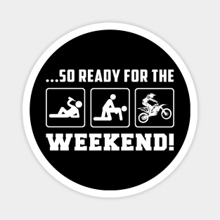 Rev It Up: Beer Dirtbike Weekend Tee for Off-Road Adventures! Magnet